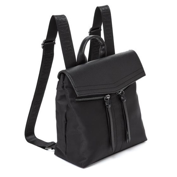 Botkier Trigger Black Nylon Zipper Mini Backpack - Picture 7 of 9